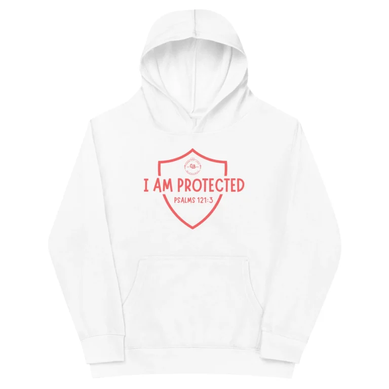 I Am Protected Kids fleece hoodie - Image 5