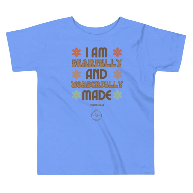 I Am Fearfully And Wonderfully Made Toddler Short Sleeve Tee - Image 2