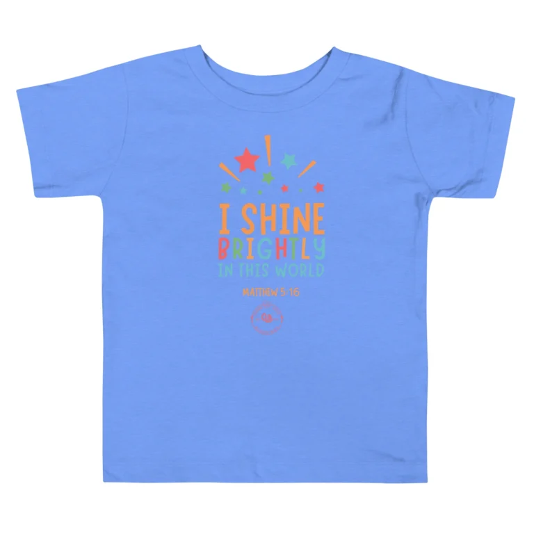 I Shine Brightly In This World Toddler Short Sleeve Tee - Image 4