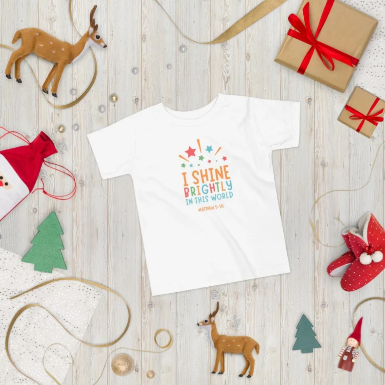 I Shine Brightly In This World Toddler Short Sleeve Tee - Image 6