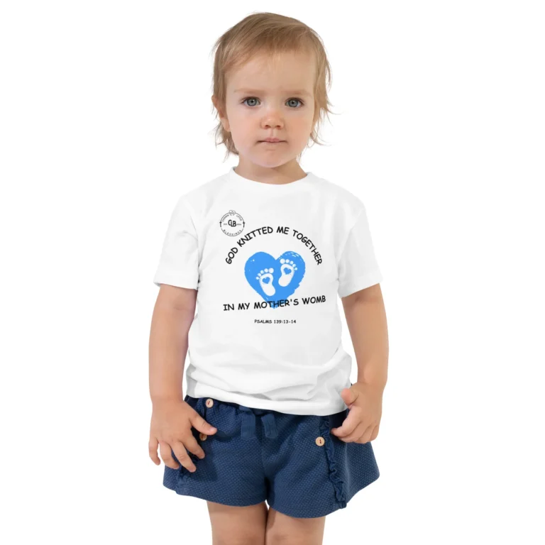 God Knitted Me Together Toddler Short Sleeve Tee - Image 4