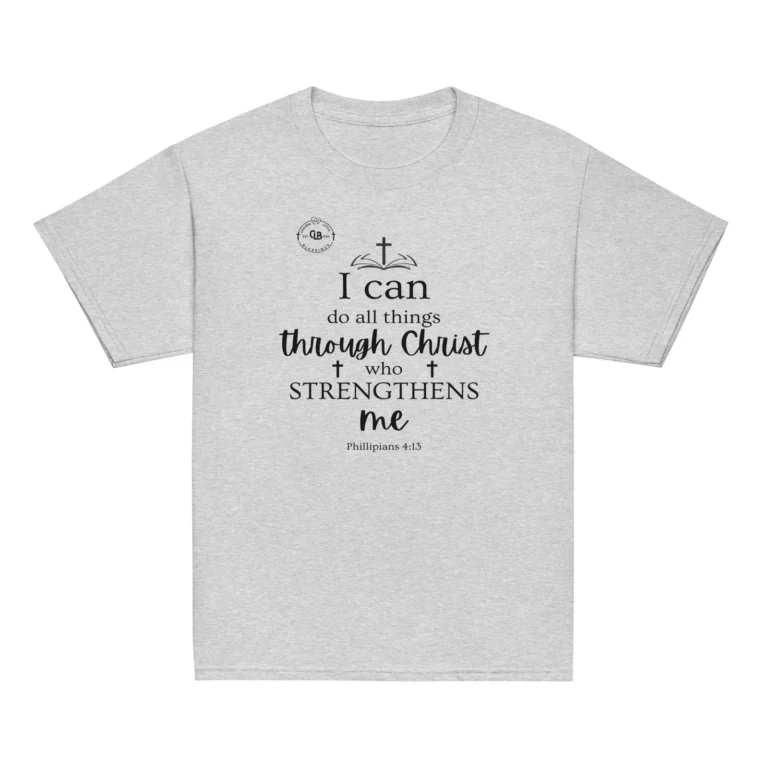 I Can Do All Things Through Christ Who Strengthens Me Youth classic tee - Image 7