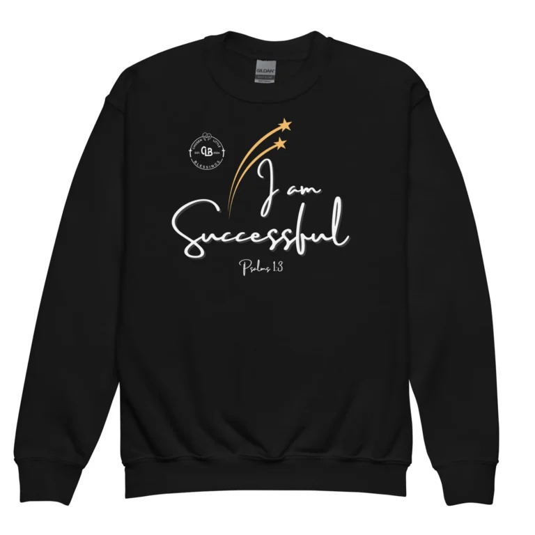I Am Successful Youth Crewneck Sweatshirt - Image 2