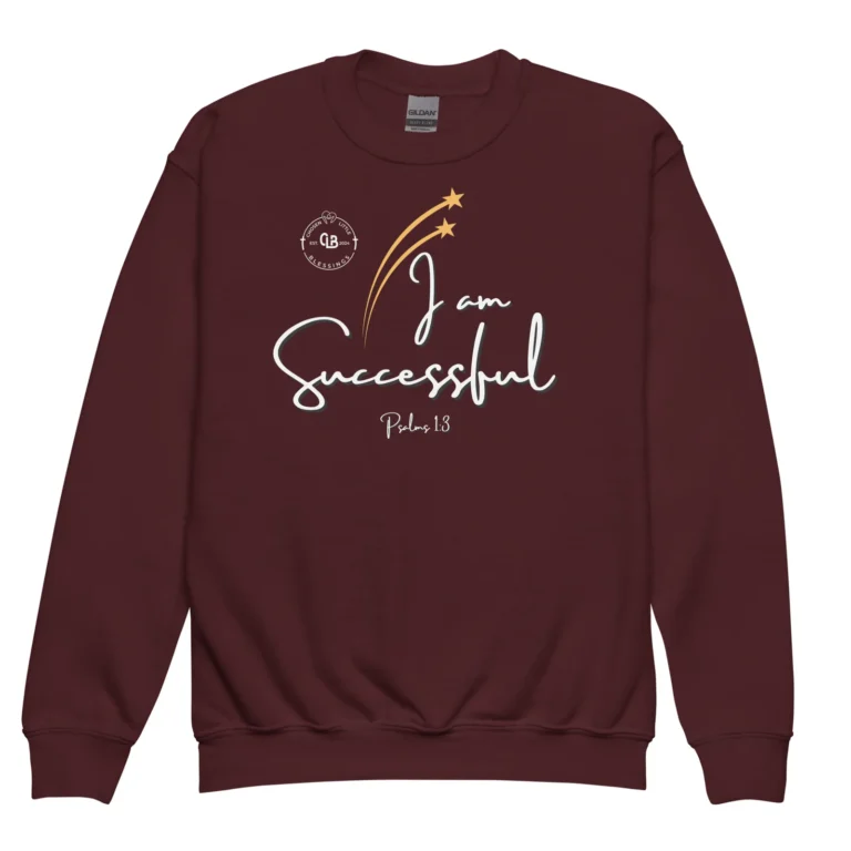 I Am Successful Youth Crewneck Sweatshirt - Image 3