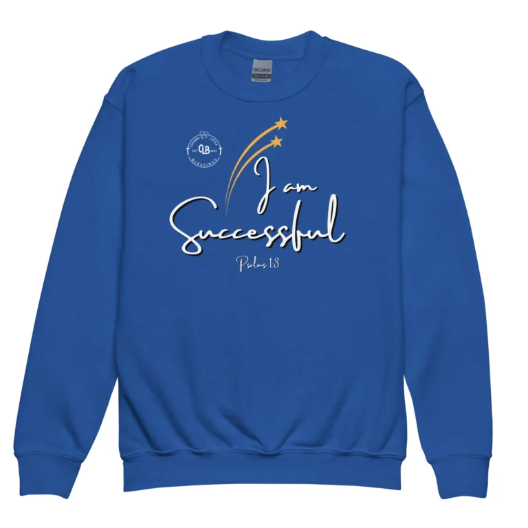 I Am Successful Youth Crewneck Sweatshirt - Image 6