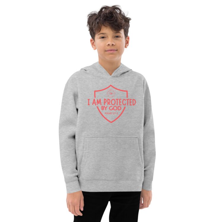 I Am Protected By God Kids fleece hoodie - Image 10
