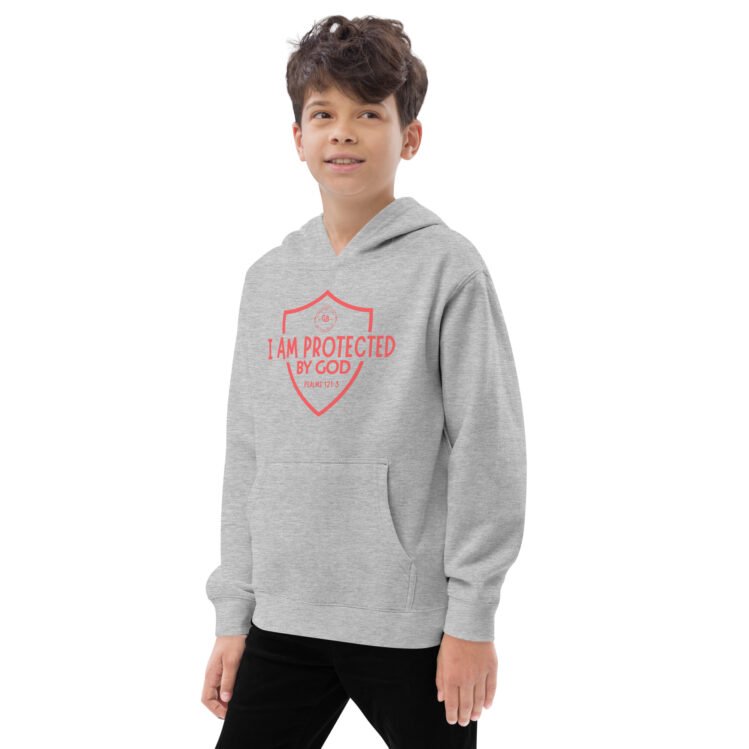 I Am Protected By God Kids fleece hoodie - Image 12