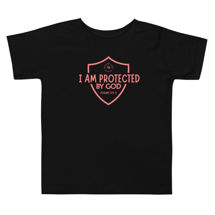 I Am Protected By God Toddler Short Sleeve Tee - Image 5