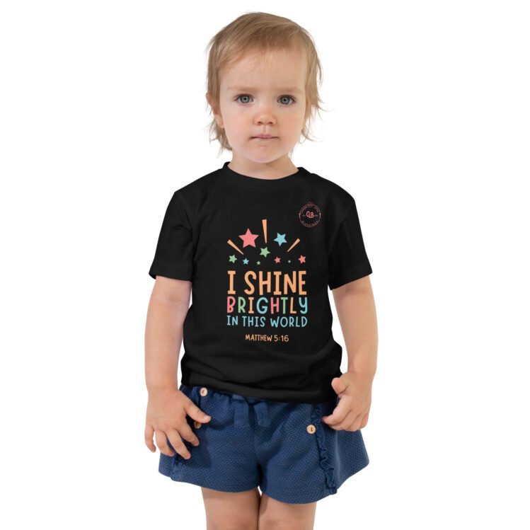 I Shine Brightly In The World Toddler Short Sleeve Tee - Image 3