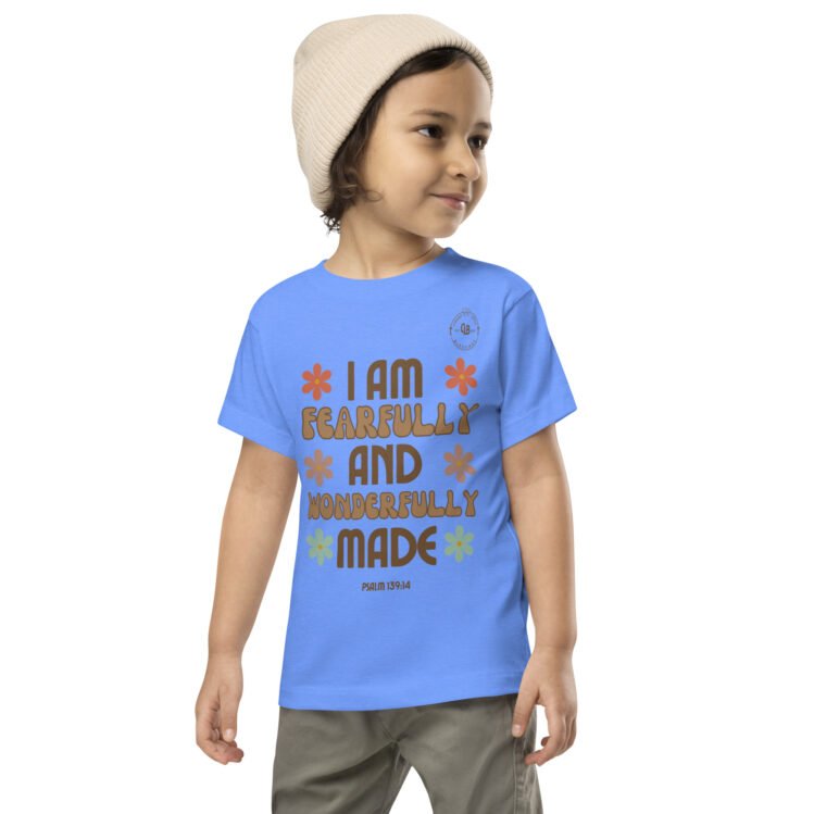 I Am Fearfully And Wonderfully Made Toddler Short Sleeve Tee - Image 4