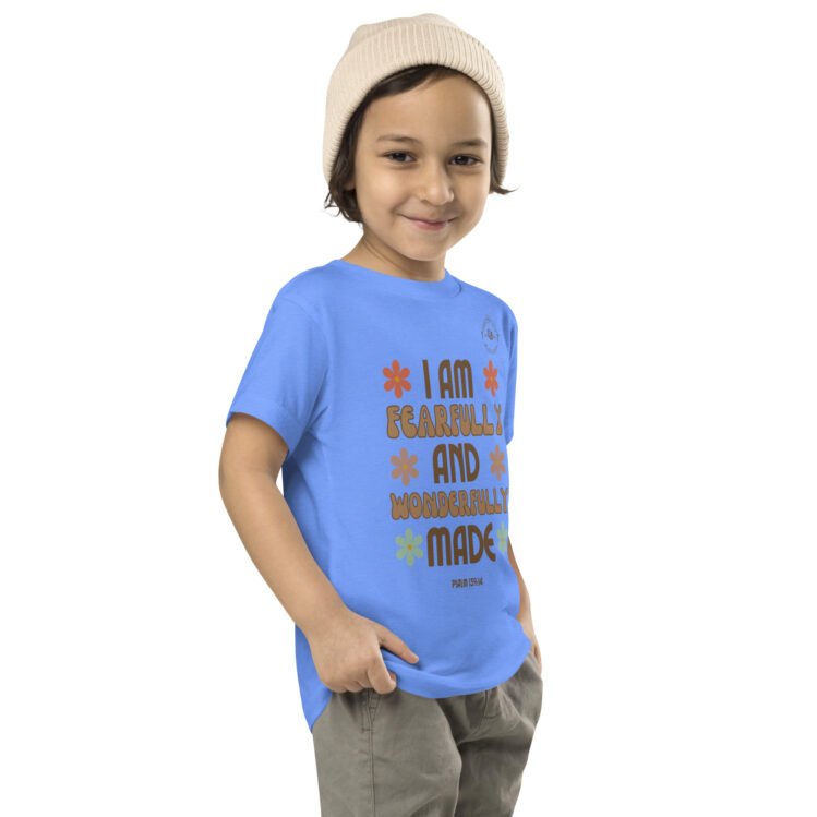 I Am Fearfully And Wonderfully Made Toddler Short Sleeve Tee - Image 5