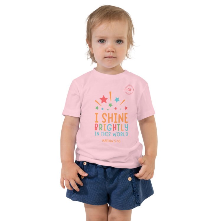 I Shine Brightly In The World Toddler Short Sleeve Tee - Image 4