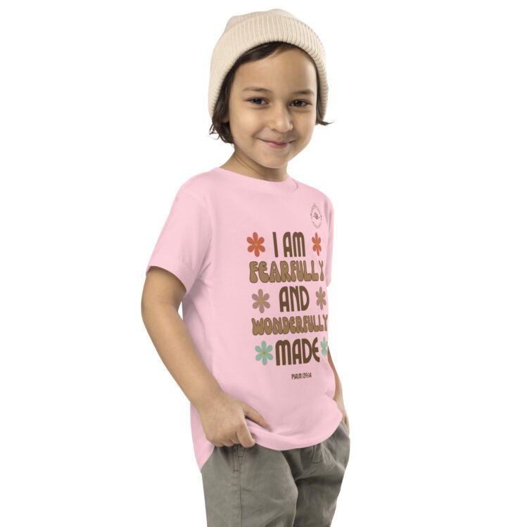 I Am Fearfully And Wonderfully Made Toddler Short Sleeve Tee - Image 7