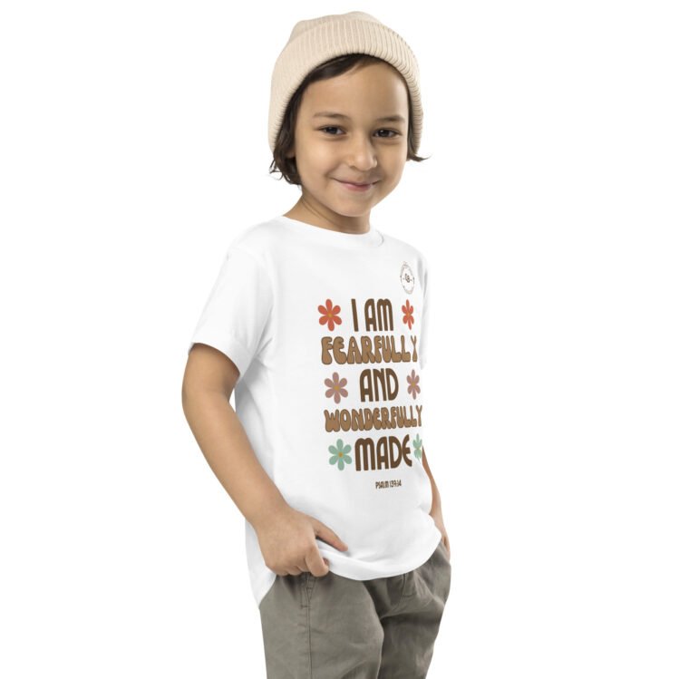 I Am Fearfully And Wonderfully Made Toddler Short Sleeve Tee - Image 8