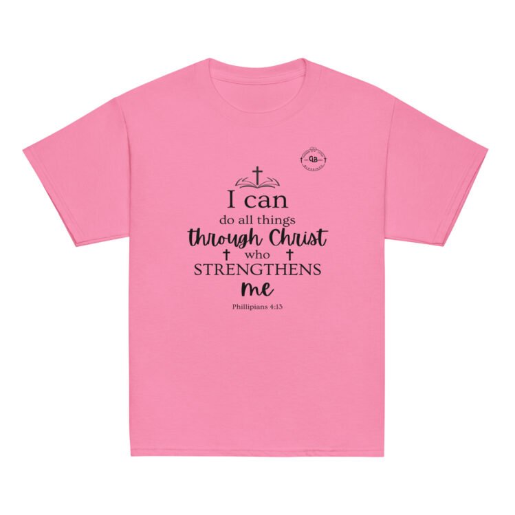 I Can Do All Things Through Christ Who Strengthens Me Youth classic tee - Image 7