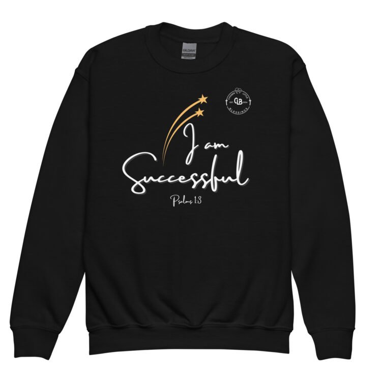I Am Successful Youth Crewneck Sweatshirt - Image 6
