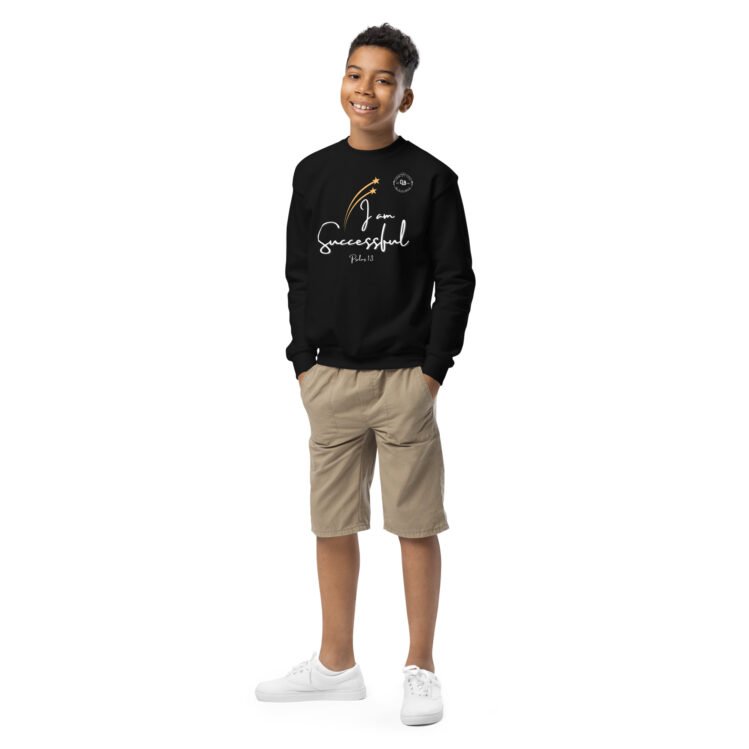 I Am Successful Youth Crewneck Sweatshirt - Image 8
