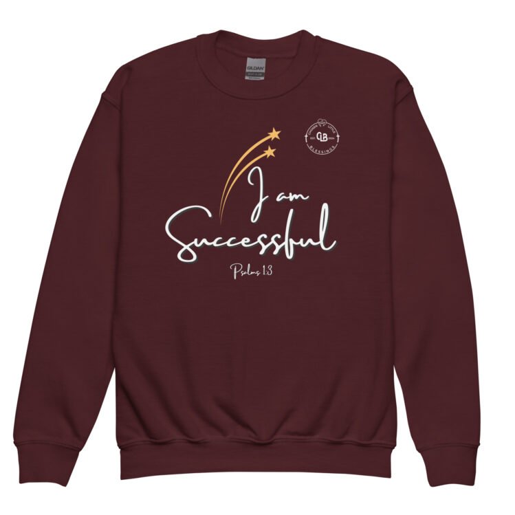 I Am Successful Youth Crewneck Sweatshirt - Image 7