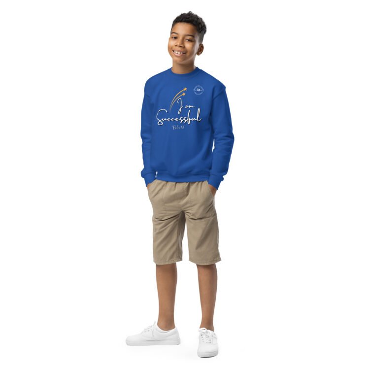 I Am Successful Youth Crewneck Sweatshirt - Image 11