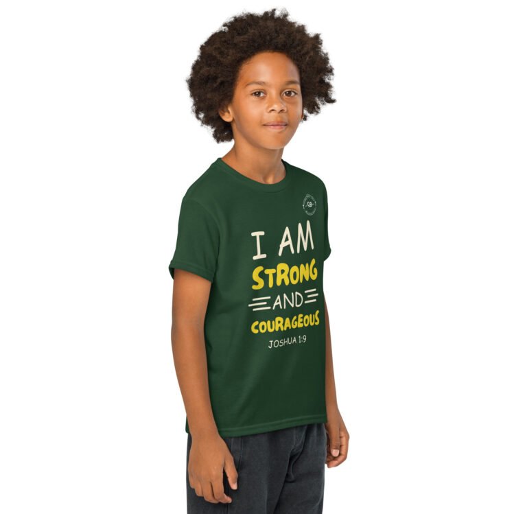 I Am Strong And Courageous Youth t-shirt - Image 32