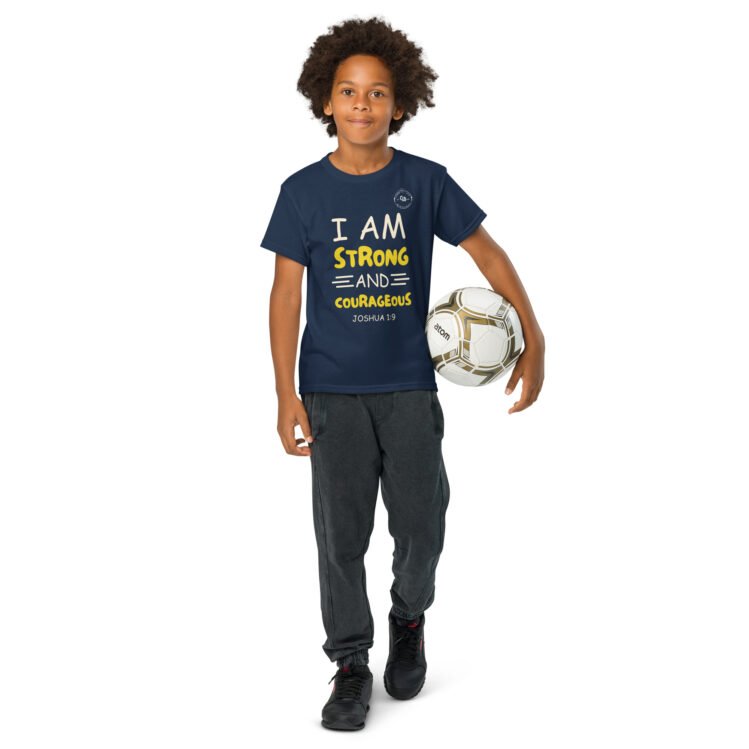 I Am Strong And Courageous Youth t-shirt - Image 30