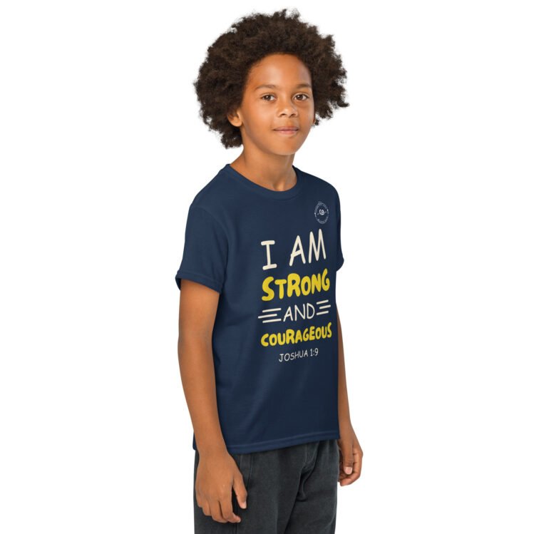 I Am Strong And Courageous Youth t-shirt - Image 29