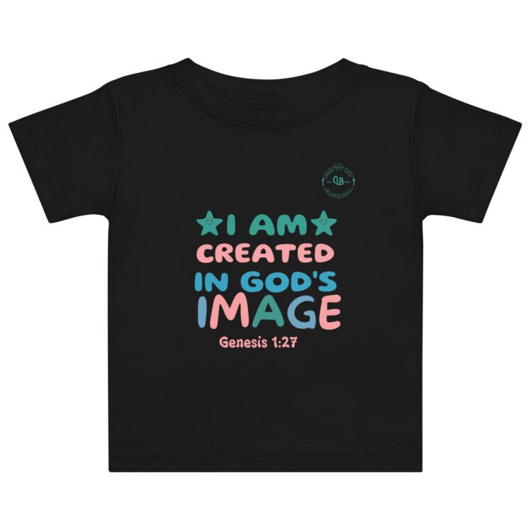 I am created in God's image Baby jersey t-shirt