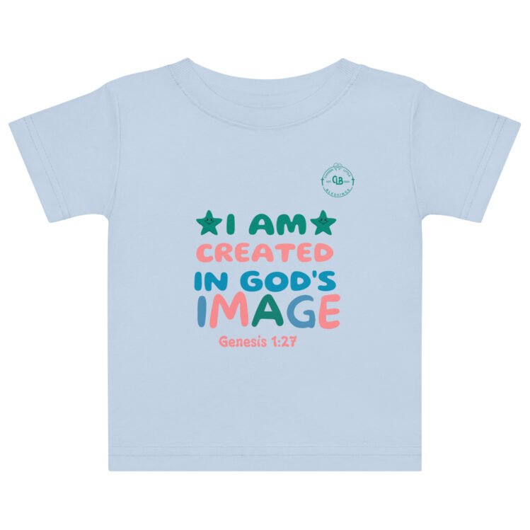 I am created in God's image Baby jersey t-shirt - Image 5