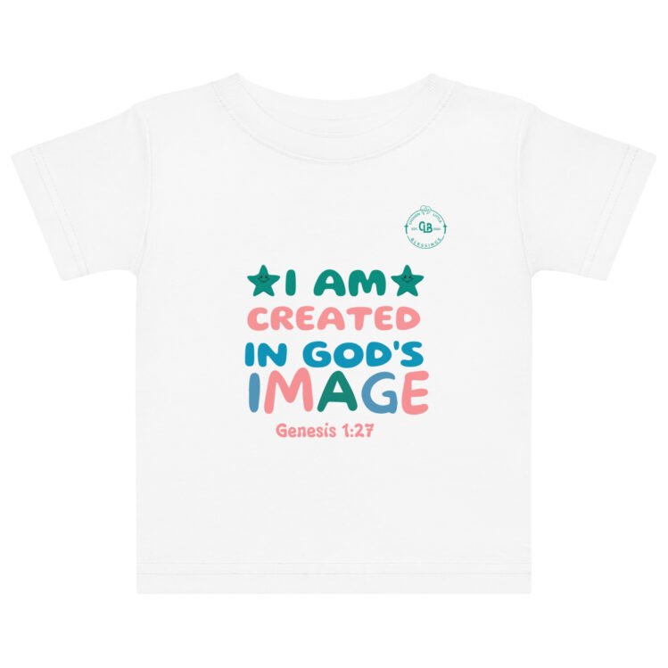 I am created in God's image Baby jersey t-shirt - Image 6